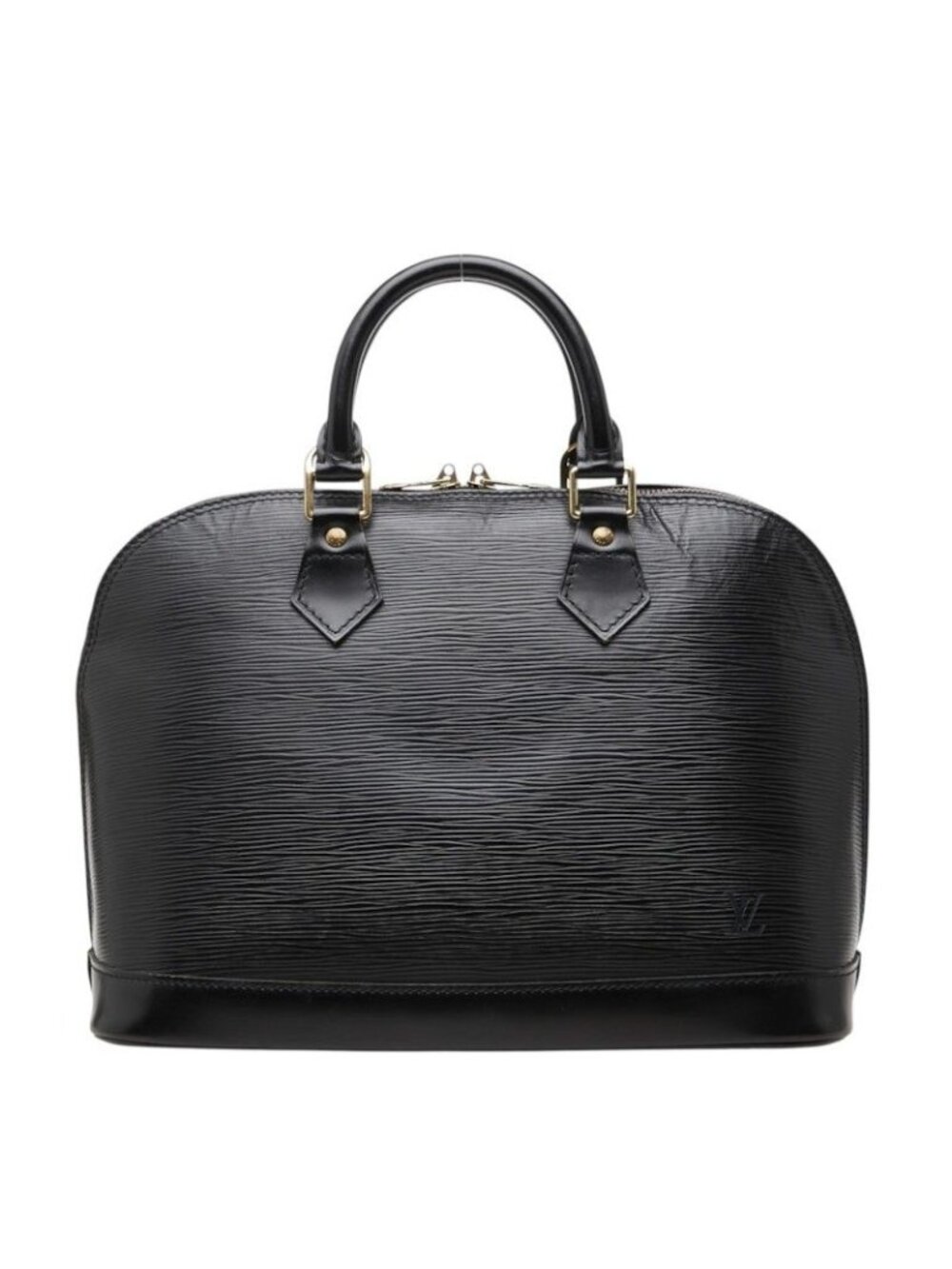 Louis Vuitton Epi Alma Handbag Noir Black Leather
